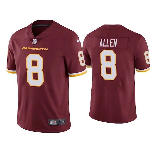 Men Washington Redskins 8 Kyle Allen Nike Red Vapor Limited NFL Jersey